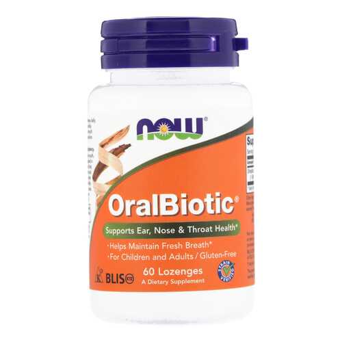 Добавка для иммунитета NOW OralBiotic 60 пастилок в NL International