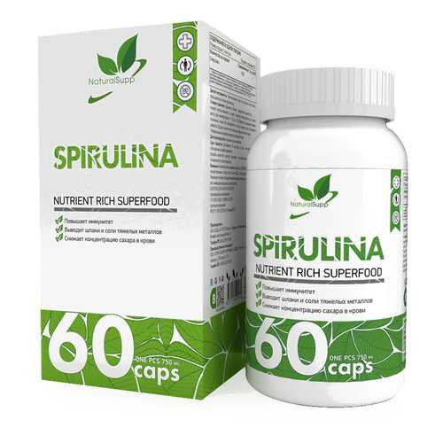 Добавка Спирулина NATURALSUPP Spirulina капсулы 60 шт. в NL International