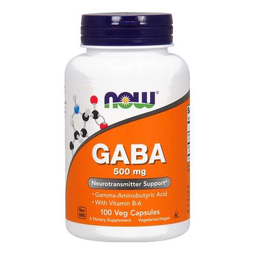 Добавка для нервной системы, бустер тестостерона NOW Gaba 100 капс. в NL International