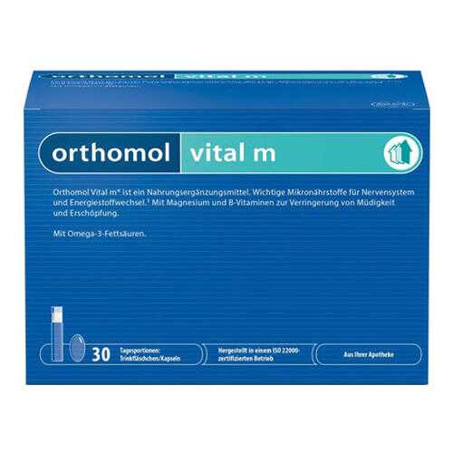 Vital M Orthomol жидкость фл. 20 мл + капсулы 800 мг + капсулы 700 мг 30 шт. в NL International