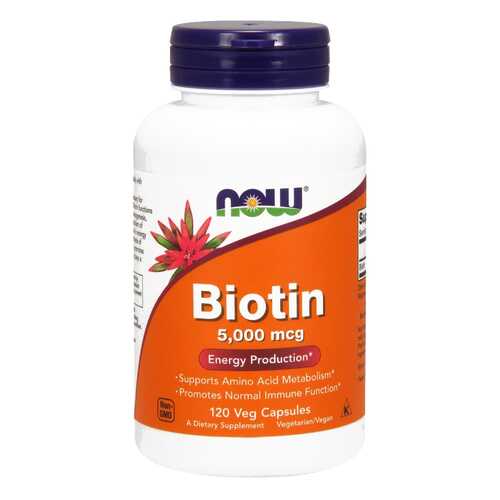 Витамин B NOW Biotin 5000 мкг 120 капс. в NL International