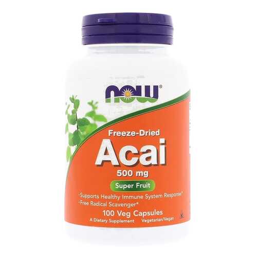 Антиоксидант NOW Acai 100 капс. натуральный в NL International