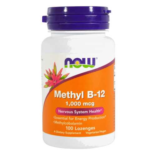 Витамин B NOW Methyl B-12 1000 мкг 100 пастилок в NL International